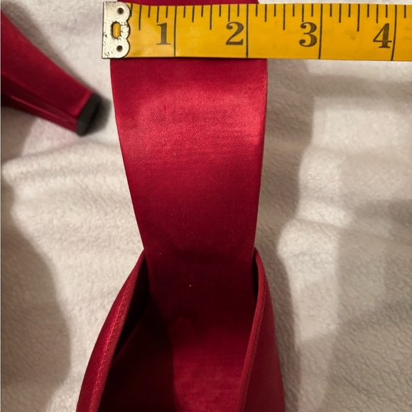 Vintage Daniel Green satin rosette mules heels -see measurements 1950’s - Picture 8 of 13